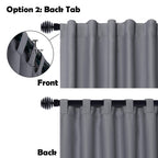 Dwcn Patio Sliding Door Curtains - Extra Wide Curtains For Glass Door, Room Divider Blackout Thermal Curtain Panel With Back Tab