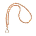 Smongdelis Wood Beaded Lanyards For Id Badges Holder, Teacher Breakaway Lanyard Boho Keychain Id Lanyard For Women