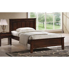 Baxton Studio Spuma Cappuccino Wood Contemporary Bed, Twin, Brown
