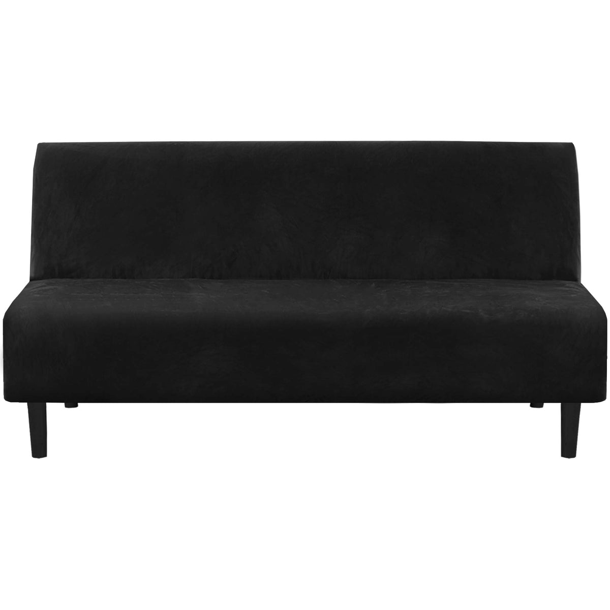 H.VERSAILTEX Velvet Futon Cover Armless Sofa Covers Sofa Bed Covers Stretch Futon Couch Cover Sofa Slipcover Furniture Protector