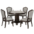 Sunset Trading Vegas Dining/Poker Table Set, Distressed gray