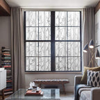 Lemon Cloud Bamboo Window Film Stained Glass Film Frosted Privacy Window Decal Decorative Window Cling No Glue Removable Window