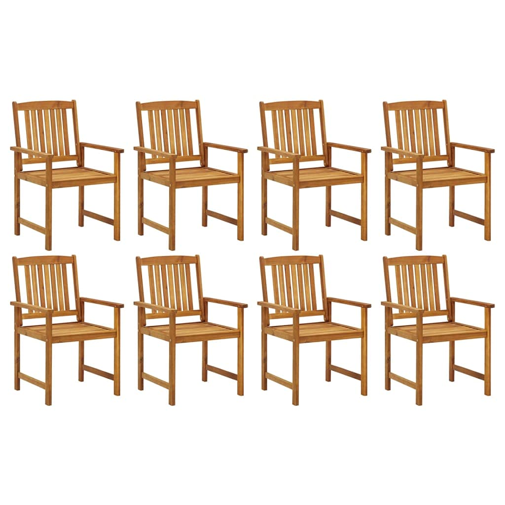 vidaXL Solid Acacia Wood Outdoor Patio Chair - Thumbnail 5