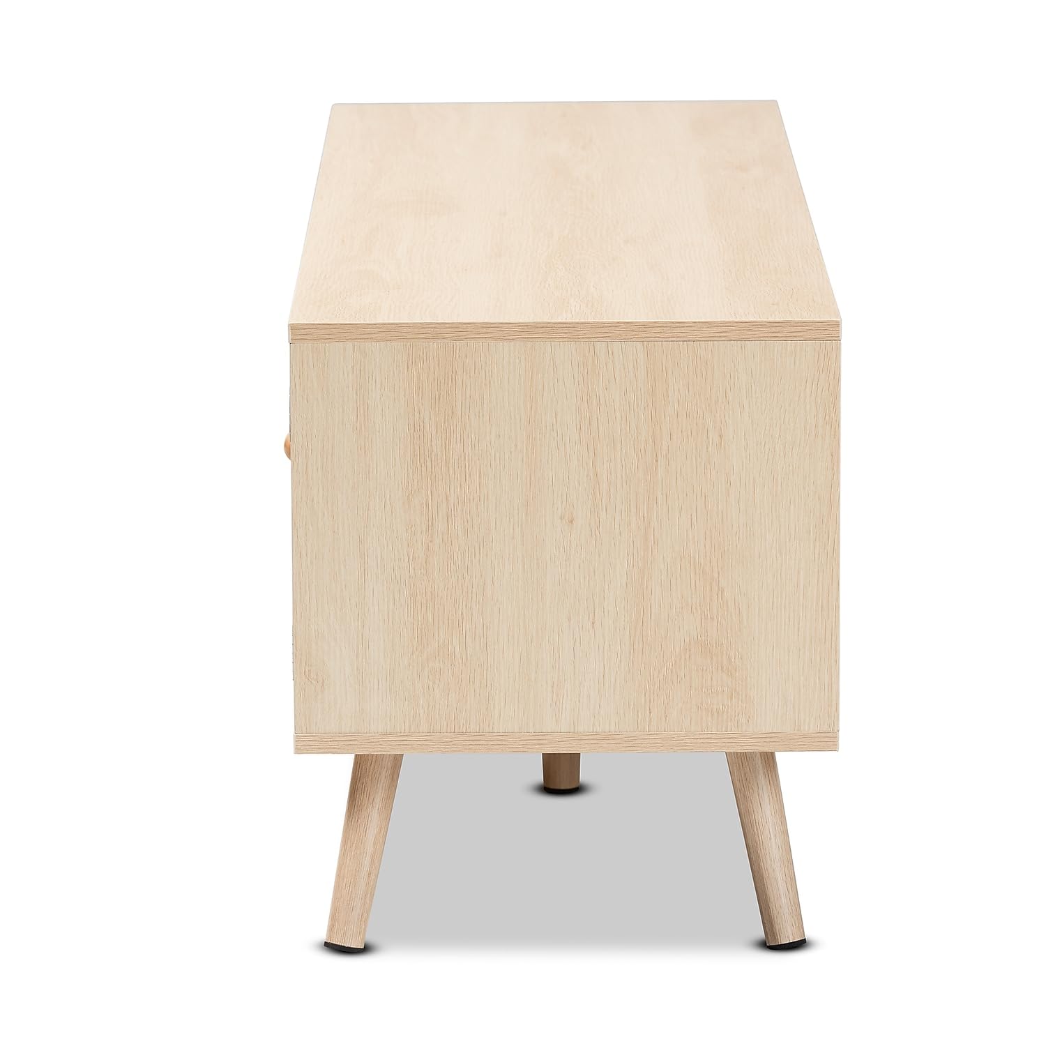 Baxton Studio Sebille TV Stands, Light Brown