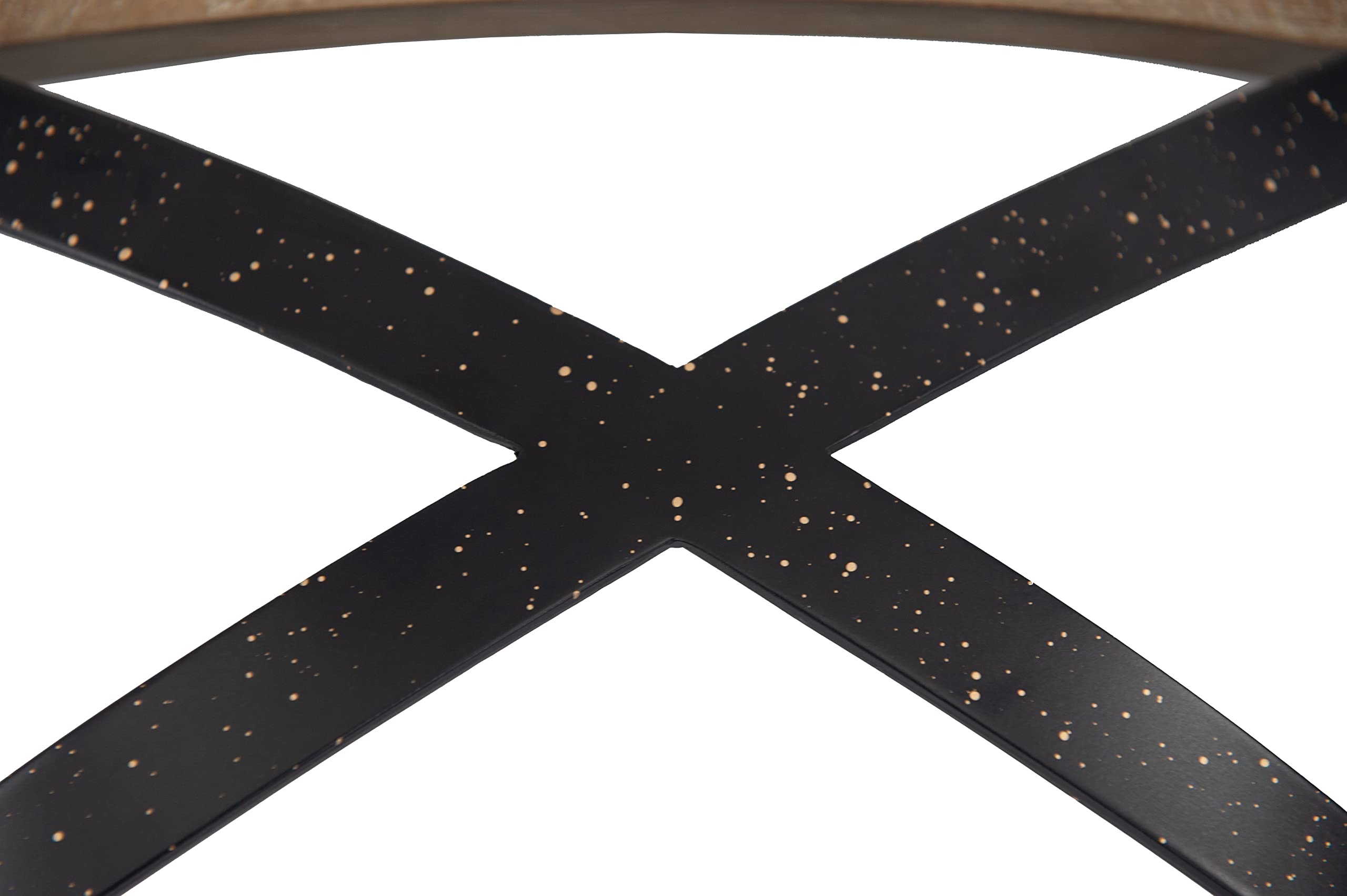 Boraam Myrtle Counter Height Stool, 24-Inch, Wheat Wire-Brush