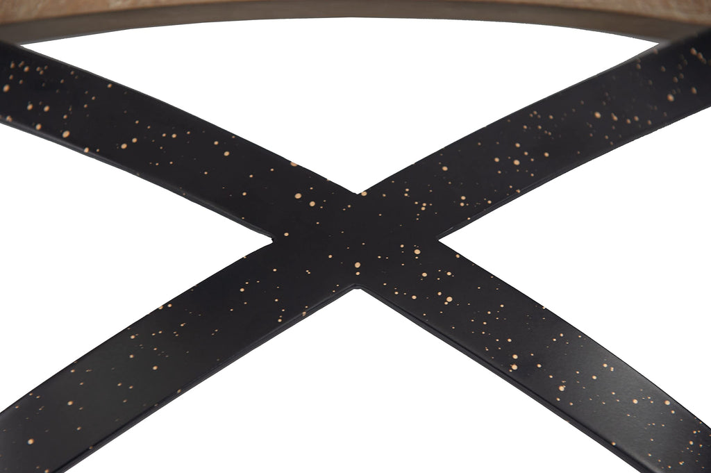 Boraam Myrtle Counter Height Stool, 24-Inch, Wheat Wire-Brush