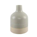 Flora Bunda 11 Inch H Two-Tone Speckle Ceramic Vase Stoneware,Sage