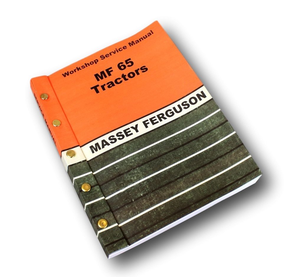 Massey Ferguson Mf 65 Tractor Service Manual Technical Repair Shop Workshop
