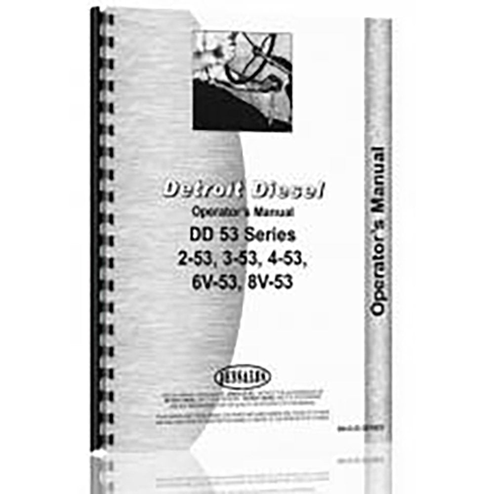 Raparts New Detroit Diesel 2-53, 3-53, 4-53, 6V-53, 8V-53 2-Cycle Operator'S Manual