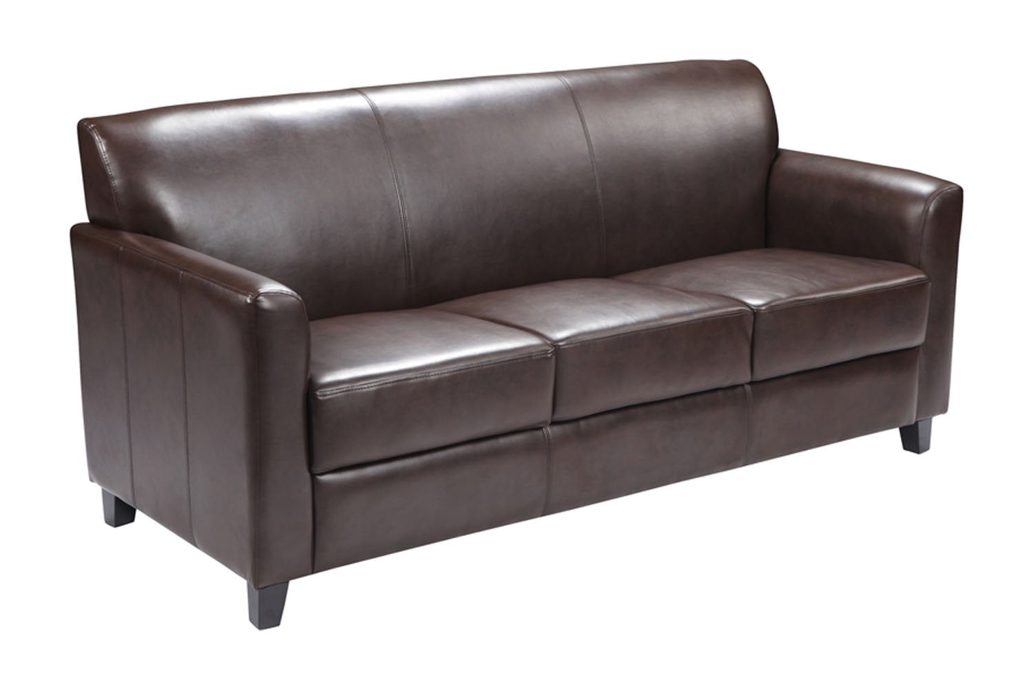 Flash Furniture HERCULES Diplomat Series Reception Set in Brown LeatherSoft