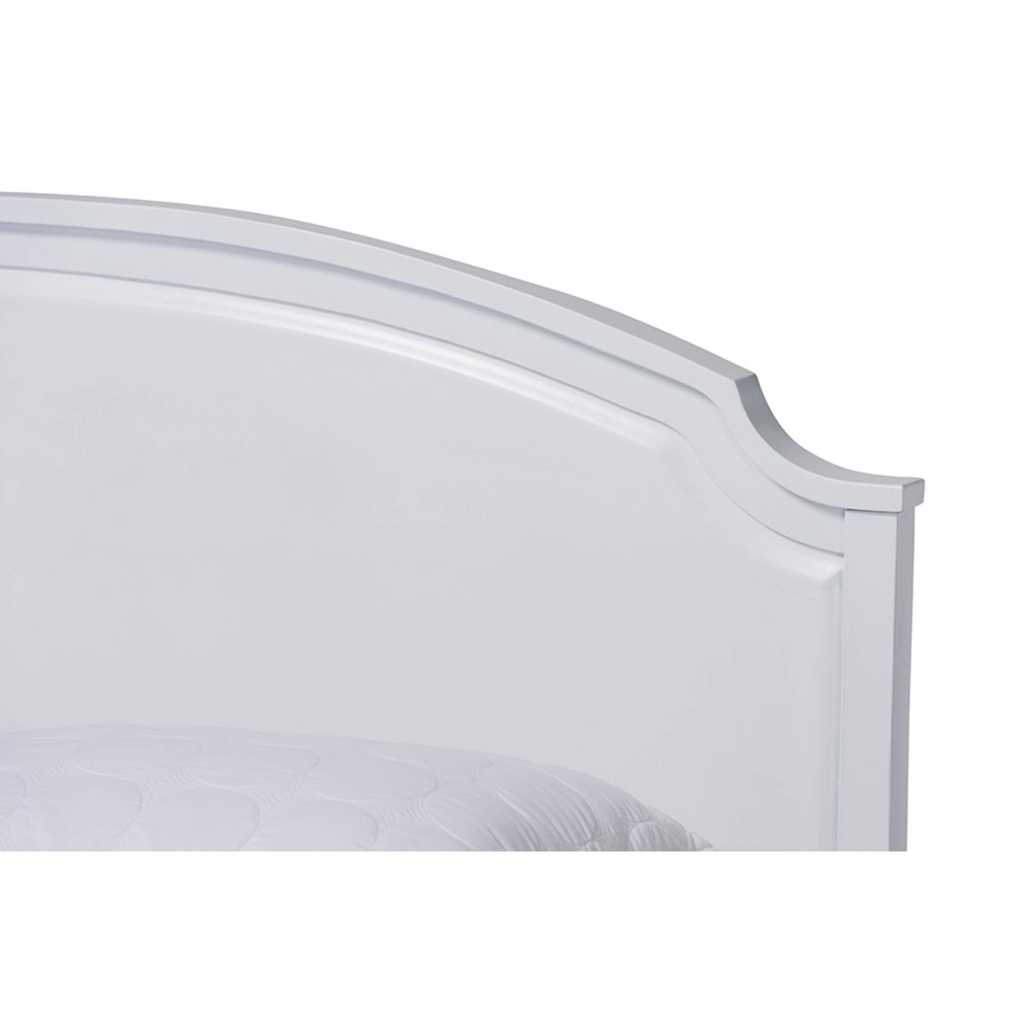 Baxton Studio Elise Classic and Traditional Transitional White Finished Wood Full Size Storage Platform Bed