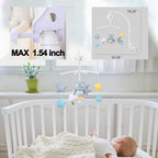 Baby Musical Mobile With Lullabies Music Box, Rotating Penguin Mobile Soother Crib Toy, Gift For Baby Nursery Bed Decoration For