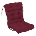 Blazing Needles 20 42-inch Twill Seat/Back Tufted Chair Cushion, 20 x 42, Burgundy