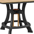 American Furniture Classics Five Piece Square Counter Height Dining Set, Cedar/Black