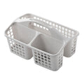 Merishopp Portable Shower Caddy Basket Cleaning Supplies Bucket 3 Divided Compartments Grey | Household Supplies & Cleaning | Ho