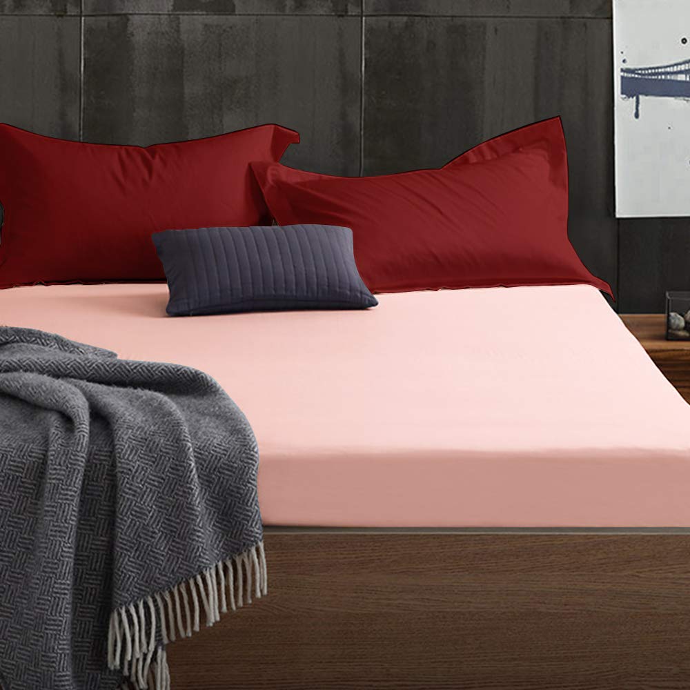 Bedsum 100% Brushed Microfiber Standard Pillow Shams Set Of 2, Super Soft And Cozy, Wrinkle, Fade, Stain Resistant 20X26 Oxford