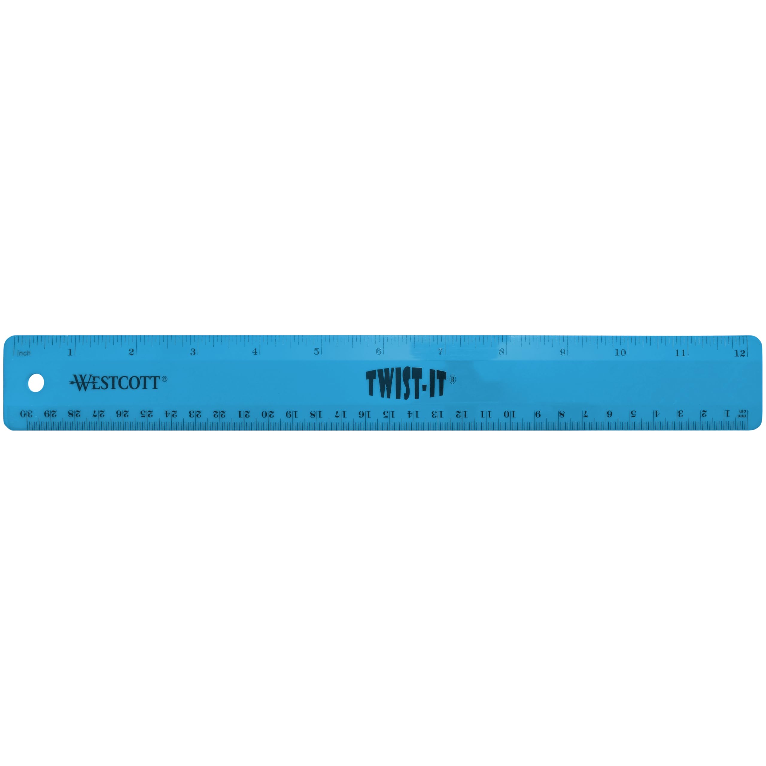 Westcott 12' Twist It Flexible Ruler, Assorted Colors