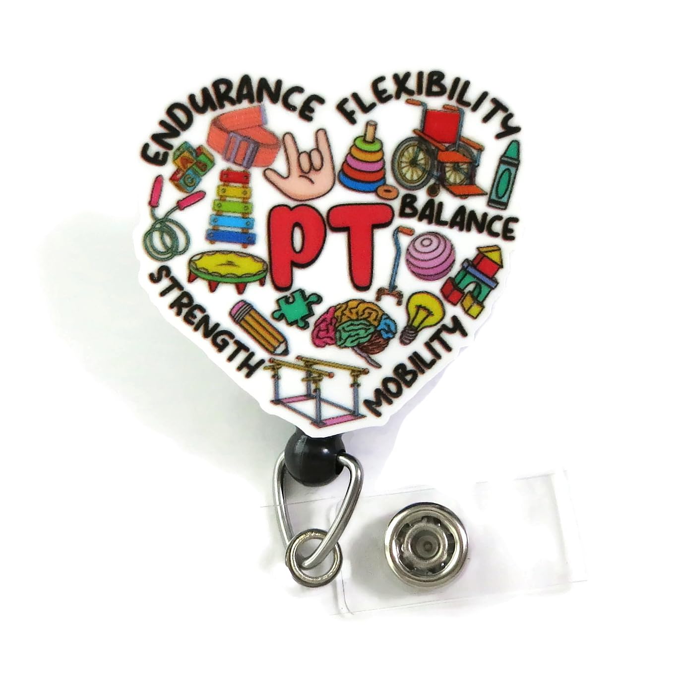 Physical Therapy Badge Reel, Pt Badge Reel, Funny Pt Badge Clip, Physical Therapist Month Gifts, Physiotherapy Mobility Badge Re