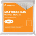 Mattress Bag For Moving, Mattress Storage Bag, 5 Mil Queen Mattress Cover [1-Pack] - Heavy Duty Waterproof Mattress Protector Fo
