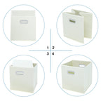 Storeone Fabric Storage Bins Cubes Baskets Containers-(11X11X11) With Dual Handles Cube Storage Organizer Bins For Shelf Closet,