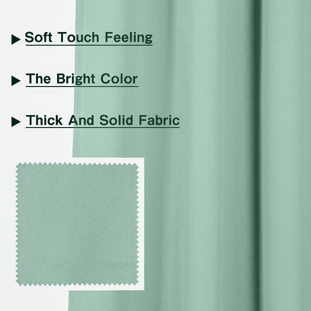 Mysky Home Blackout Curtain For Bedroom, Grommet Room Darkening Curtain, Amazing Triple Weave Thermal Insulated Curtain, 1 Curtain Panel,42 X 45 Inch, Black