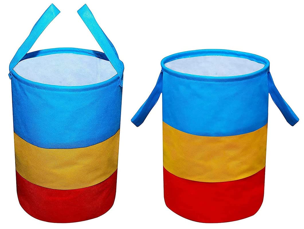 STORE MORE 45 L Laundry Bag/Hamper Durable Collapsible Laundry Storage Basket for Dirty Clothes Foldable Bin with Side Handle fo