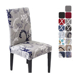 HZDHCLH Grey Chair Covers for Dining Room 6 Pack,Stretch Spandex Parsons Chair Slipcover Set of 6,Washable Anti-dust Chair Seat 
