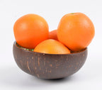 Chezmax Natural Coconut Bowl Mother Of Pearl Inlaid Shell Bowls Key Bowl For Entryway Table Candy Container Nuts Holder Fruits &