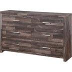 Acme Juniper Modern Composite Wood 6-Drawer Bedroom Dresser in Dark Cherry