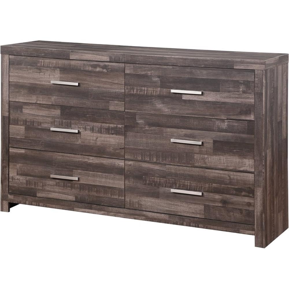 Acme Juniper Modern Composite Wood 6-Drawer Bedroom Dresser in Dark Cherry
