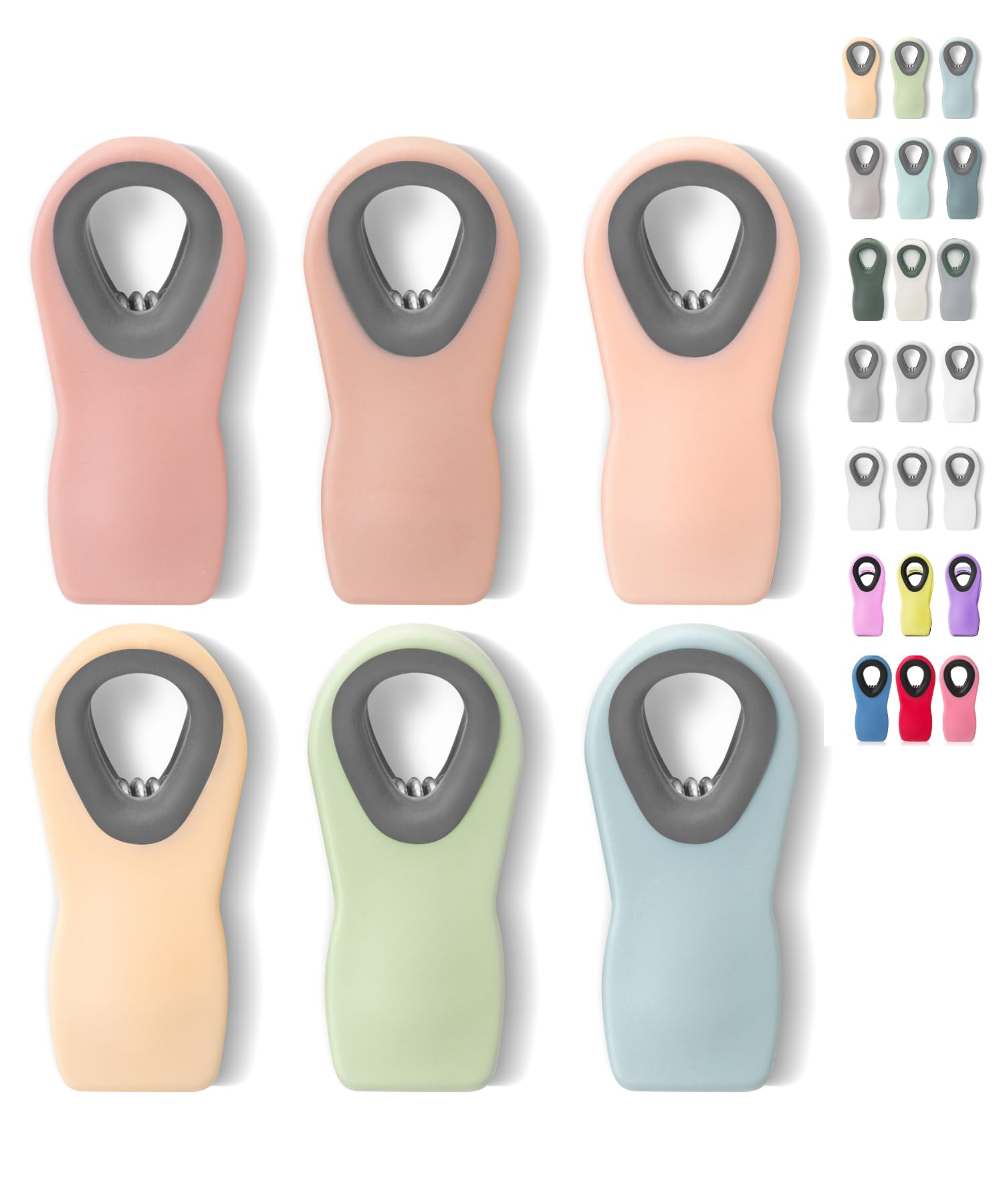 Mr. Pen - Magnetic Chip Clips, 6Pk, Muted Pastel