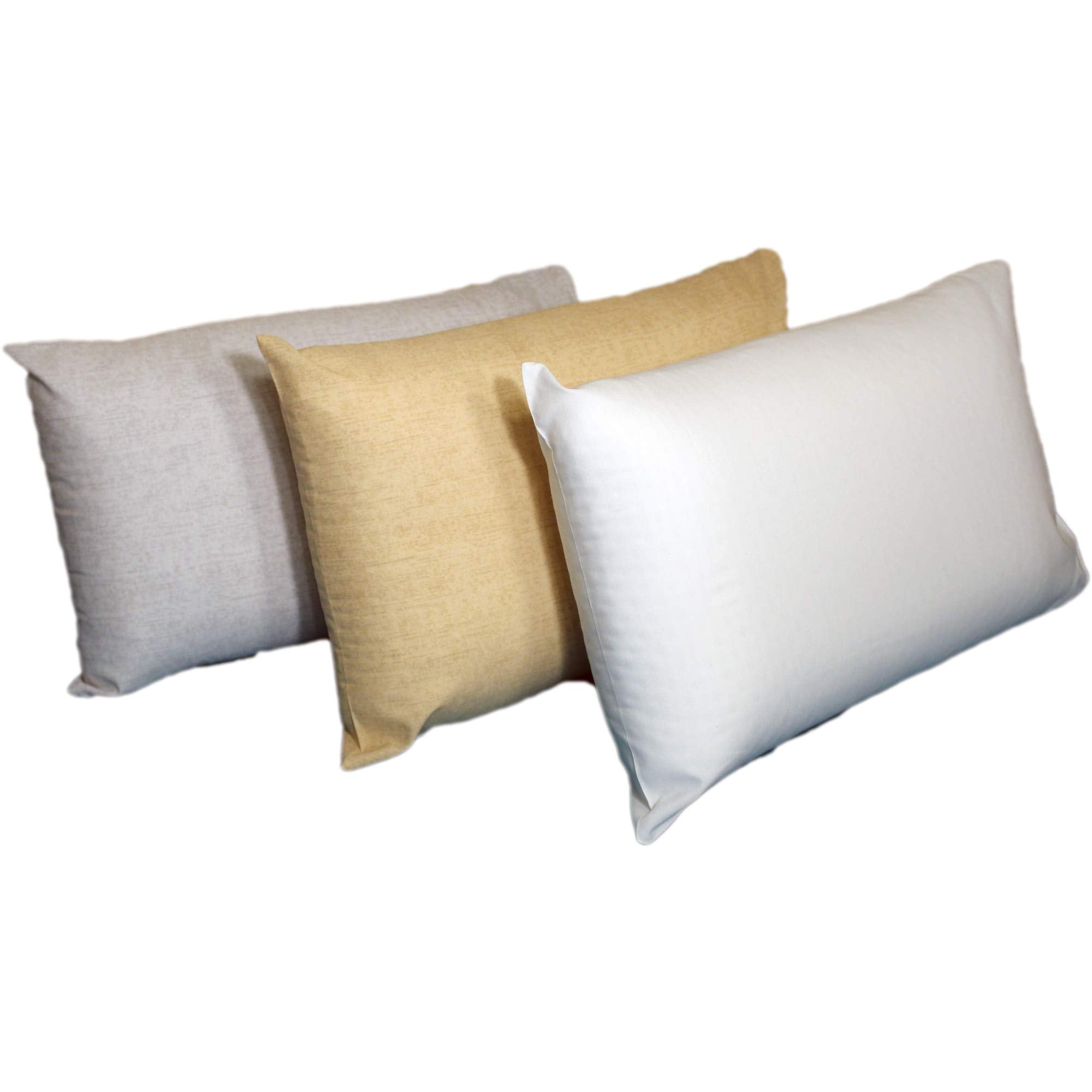 ProComf Travel and Camping Mate/Baby/Kid's/Teen's/Adult's Pillow Case- Pack of 3 (Cream, Ivory, Blue)