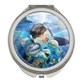 Niagara Falls New York Canada Selfie Orca Shark Dolphin Compact Travel Purse Handbag Makeup Mirror