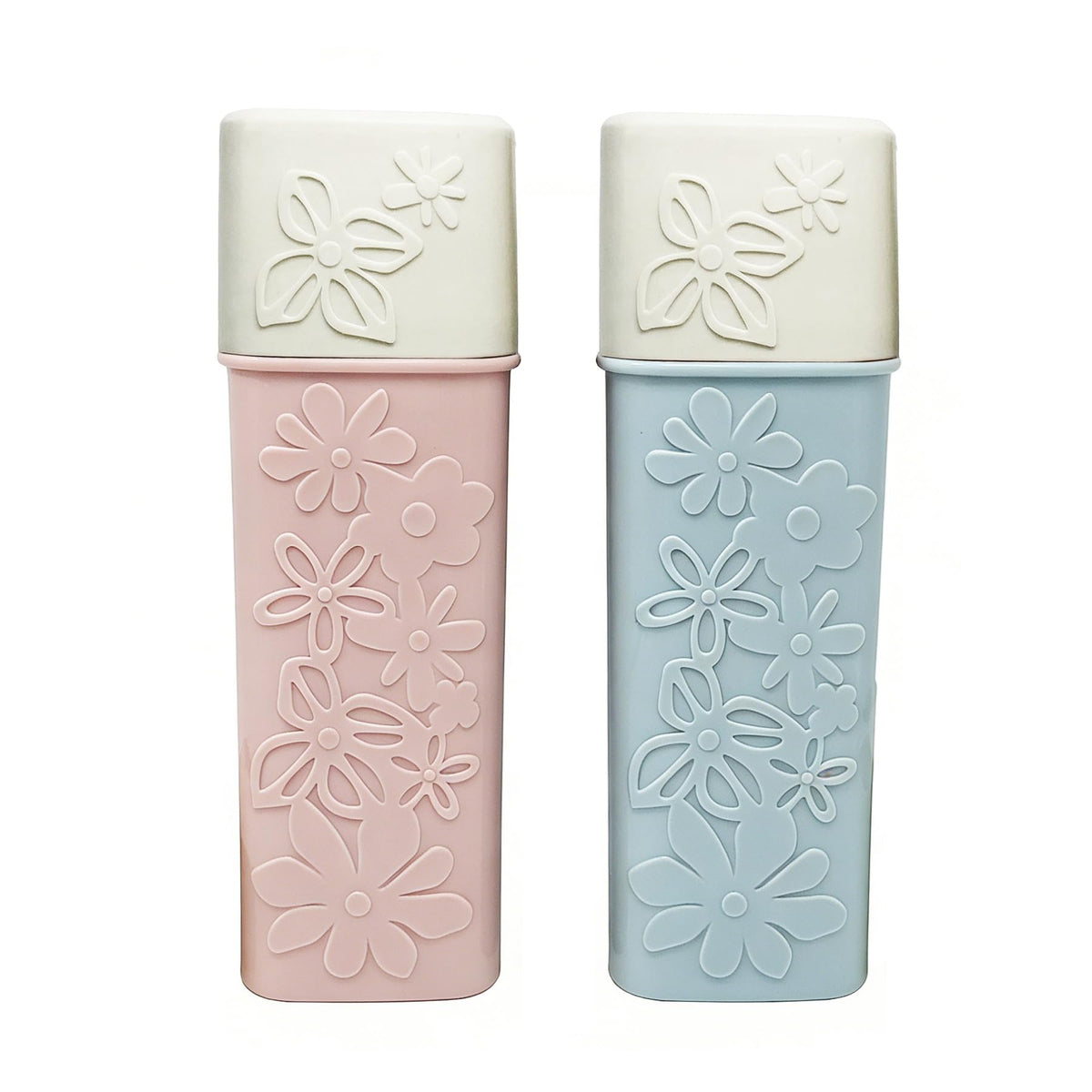 erioctry 2PCS Portable PP Plastic Toothbrush Toothpaste Holder Case for Travel Use Color Random