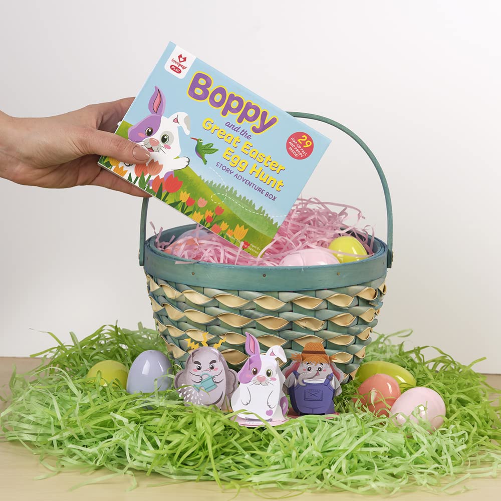 Lovepop Boppy And The Great Easter Egg Hunt Adventure Box - Easter Gift Basket Advent Calendar For Kids - 29 Mini Pop-Up Charact