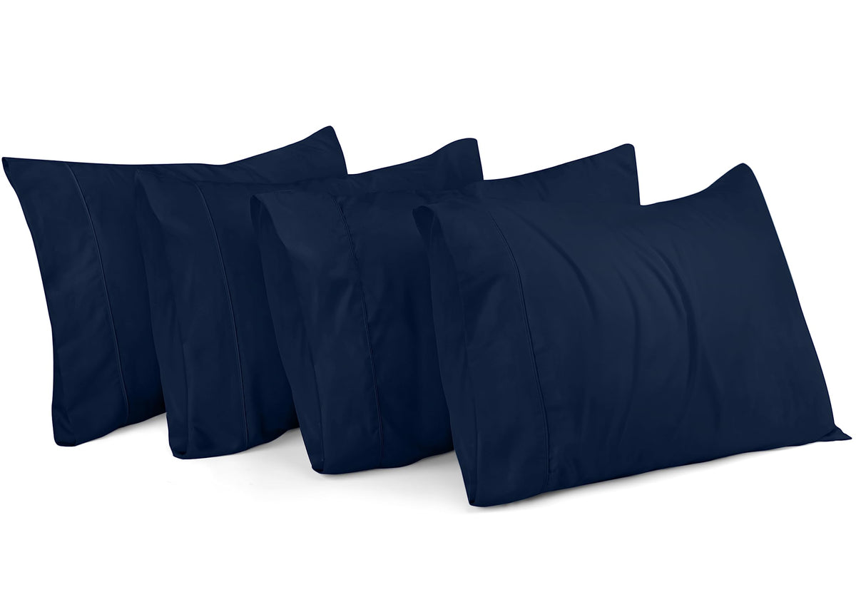 Utopia Bedding Queen Pillow Cases - 4 Pack - Envelope Closure - Soft Brushed Microfiber Fabric - Shrinkage And Fade Resistant Pi