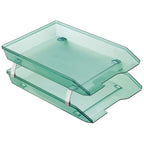 Acrimet 2 Tier Front Load Letter Tray Facility, Desktop File Organizer, A4 Letter Size Paper Organizer, Storage Solution Paper T