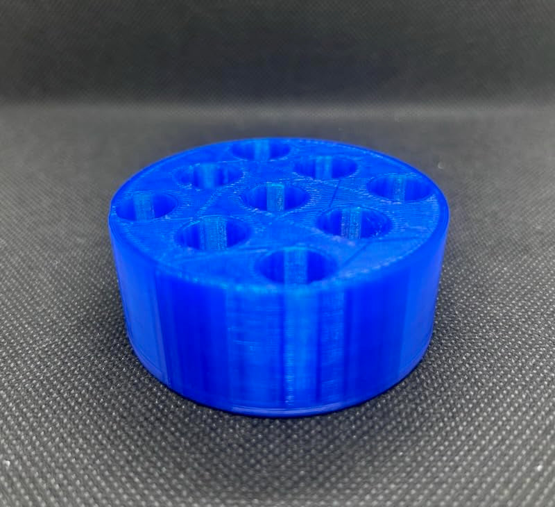 Designz3D 510 Cartridge, Pens And Battery Holder - 9 Spaces Puck (Blue)
