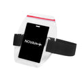 Water Resistant Armband Id Badge Holder With Resealable Red Zip & Rugged Adjustable Arm Band (Perfect Arm Ski Pass Holder For Li