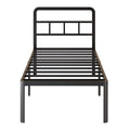 Yicensen 18 Inch Twin Xl Bed Frame With Headboard, Heavy Duty Metal Xl Twin Platform Bed Frame With Rounded Corner Legs, No Box
