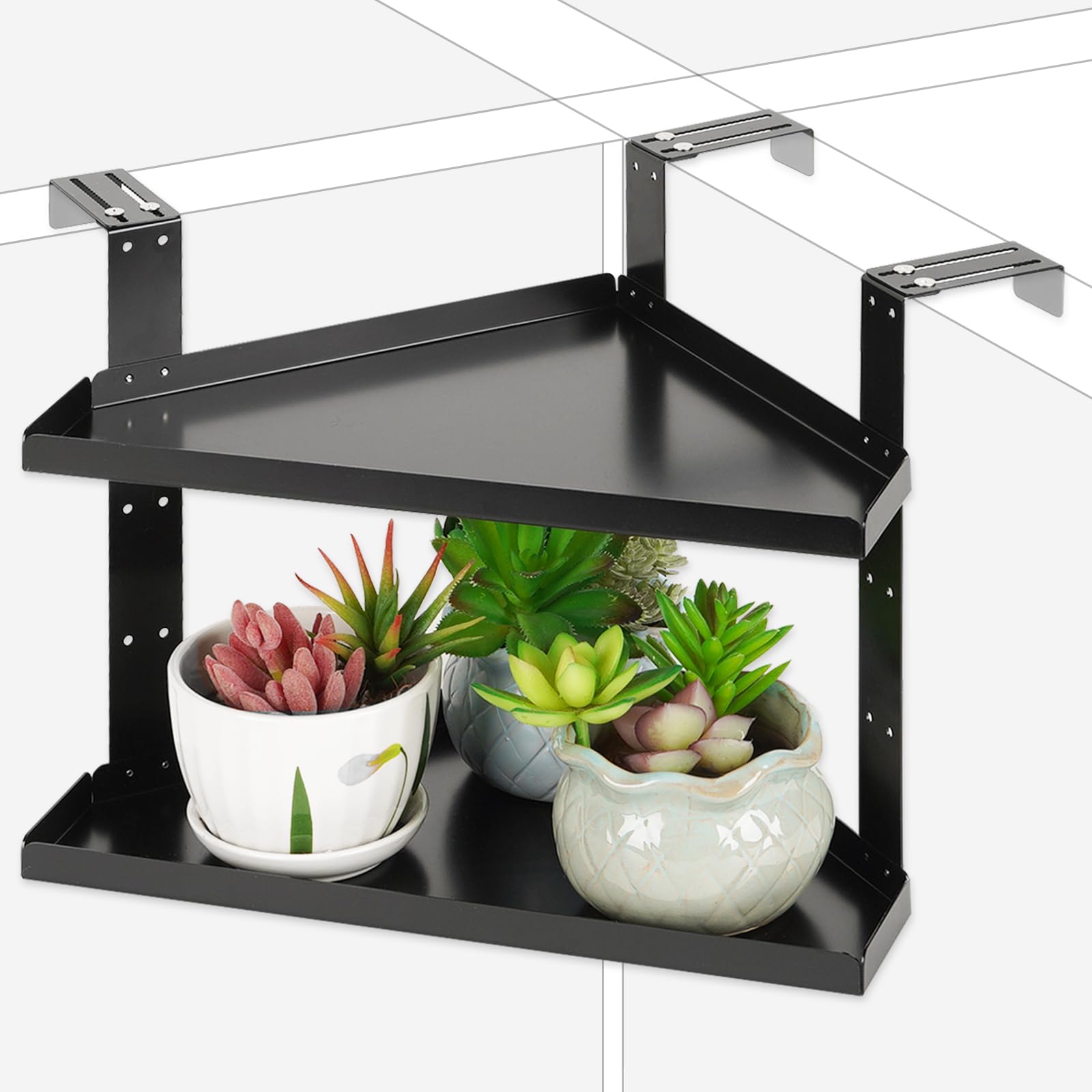 Olpchee Office Cubicle Shelf Cubicle Storage Organizer Cubicle Accessories Height Adjustable Cubicle Corner Shelf With Adjustabl