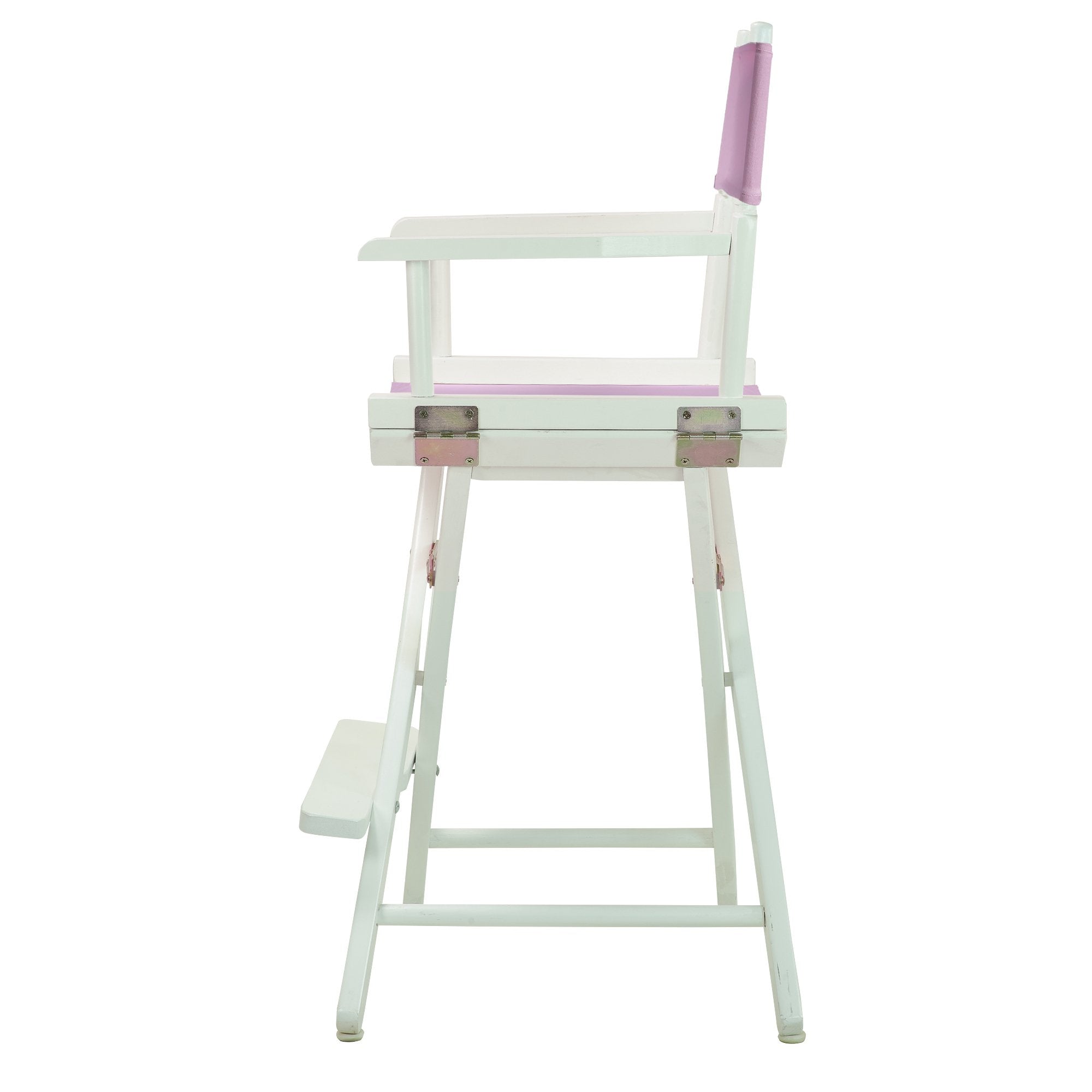 Casual Home 220-01/021-22 Director Chair, 24" - Counter Height, Whiteframe/Pink Canvas