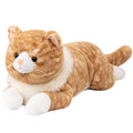 Fawowe Cat Weighted Stuffed Animals, 5.3 Lbs 25.5 Inch Weighted Cat Plush Toy Realistic Cat Weighted Plush Animals Pillow Gifts