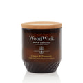 WoodWick Renew Medium Candle, Ginger & Turmeric Scented Candles, 6oz, Plant Based Soy Wax Blend, Made with Upcycled Materials an