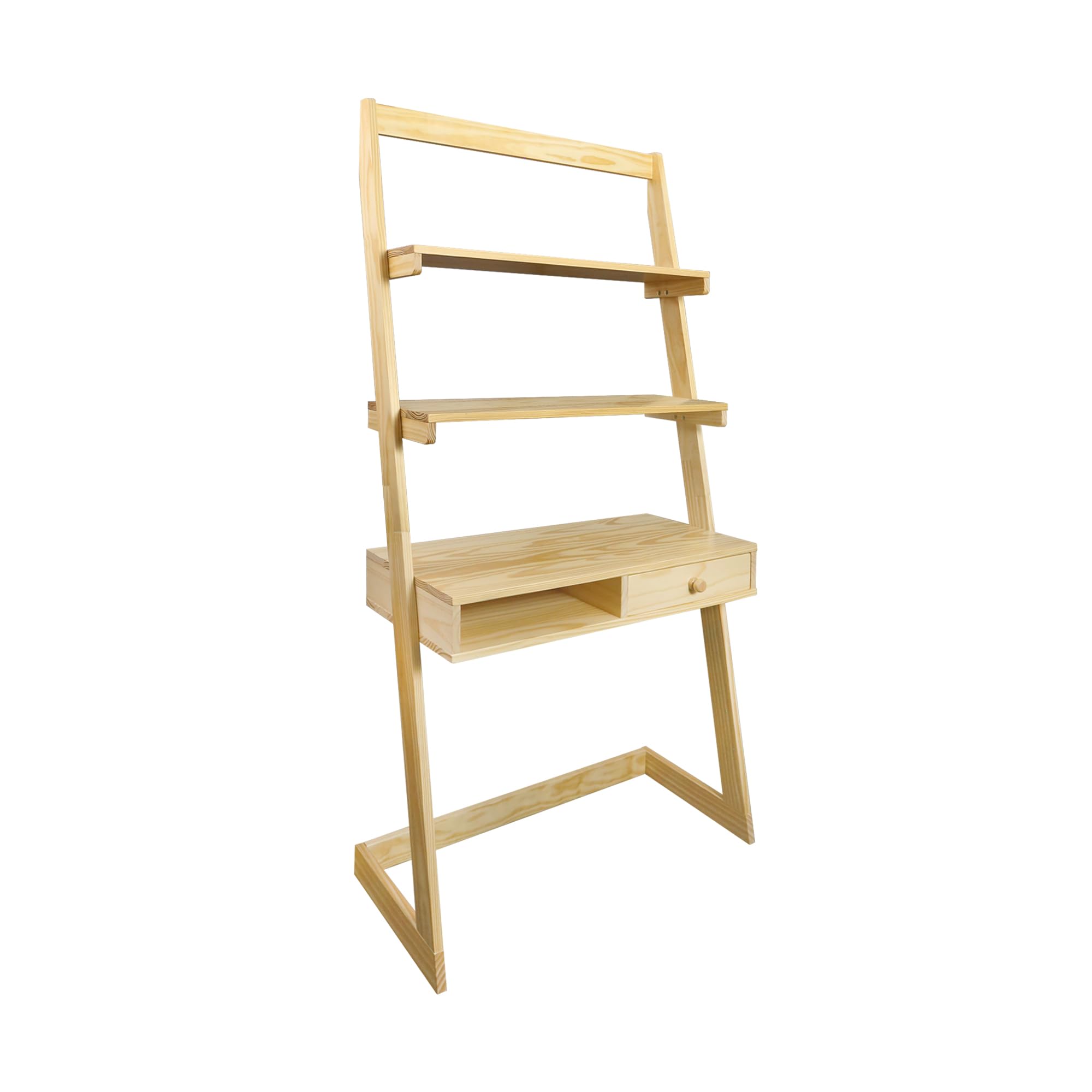 American Trails Freestanding Ladder Desk with Drawer, Natural