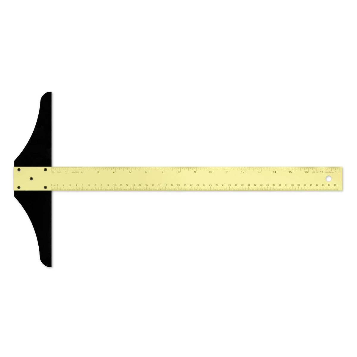 Alumicolor 18-Inch Standard Aluminum T-Square For Art Framing & Drafting, Gold