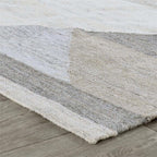 Kosas Home Tierney 30 X 96 Geometric Polyester Fabric Area Rug In Gray