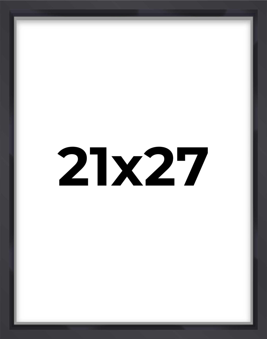 21x27 Shadow Box Frame Contemporary Black | 1'' Depth of Usable Space| Interior Size 21x27 or 27x21 Inches| UV Resistant Acrylic
