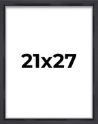 21x27 Shadow Box Frame Contemporary Black | 1'' Depth of Usable Space| Interior Size 21x27 or 27x21 Inches| UV Resistant Acrylic