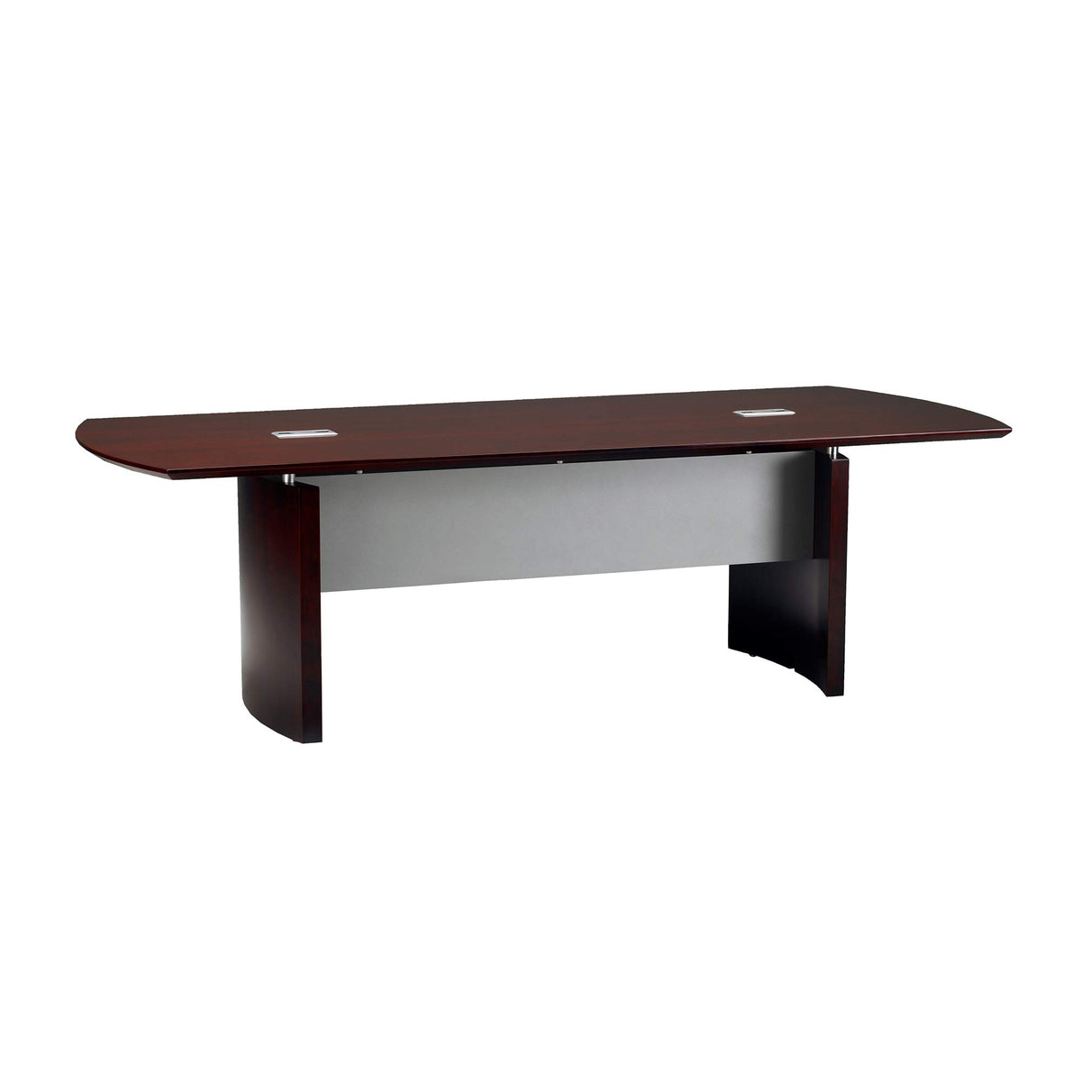 Safco Mayline Nc10Mah Napoli Series Conference Tables, 10', Mahogany Veneer/Silver Paint